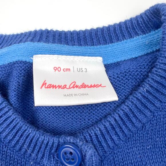 Hanna Andersson Blue Knit Cardigan Sweater - Picture 4 of 6